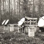 Antennes construites à Marcoussis pour l’observation du Soleil